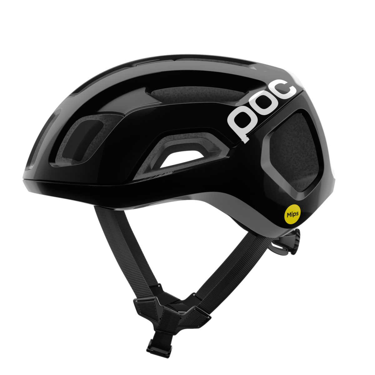 POC Ventral Air MIPS Cycling Helmet Uranium Black Matt/Hydrogen White w. Logo / L