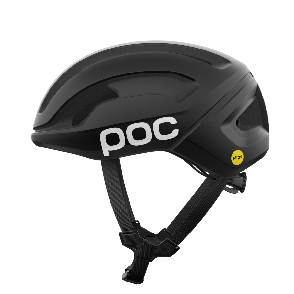 POC Omne Air MIPS Cycling Helmet Uranium Black Matt/Hydrogen White w. Logo / L