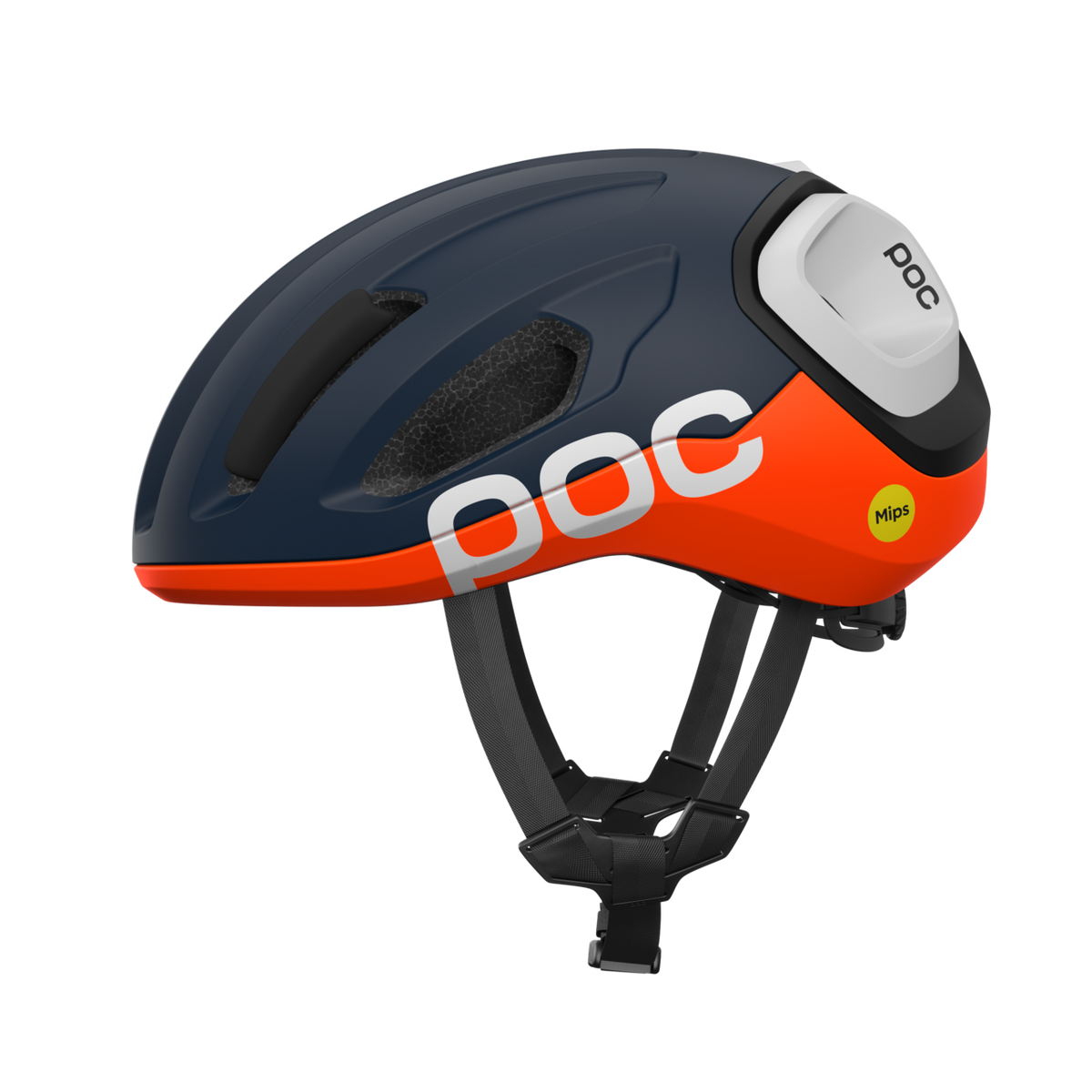 POC Amidal Cycling Helmet Apatite Navy Matt/Fluo.Orange Matt/Hydrogen White Matt / L