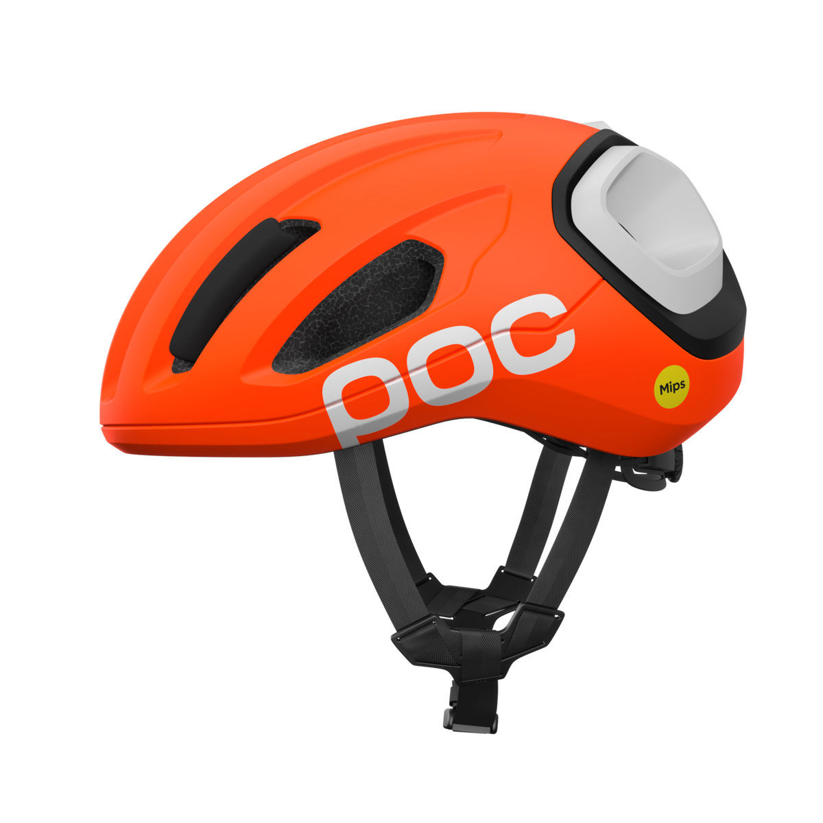 POC Amidal Cycling Helmet Fluo. Orange Matt/Uranium Black Matt/Hydrogen White Matt / L
