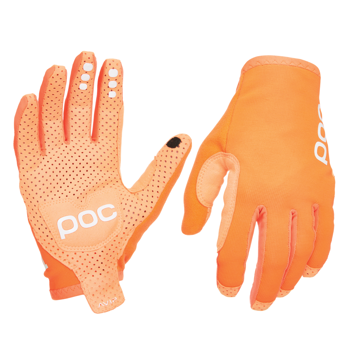 POC AVIP Long Cycling Gloves Zink Orange / XL