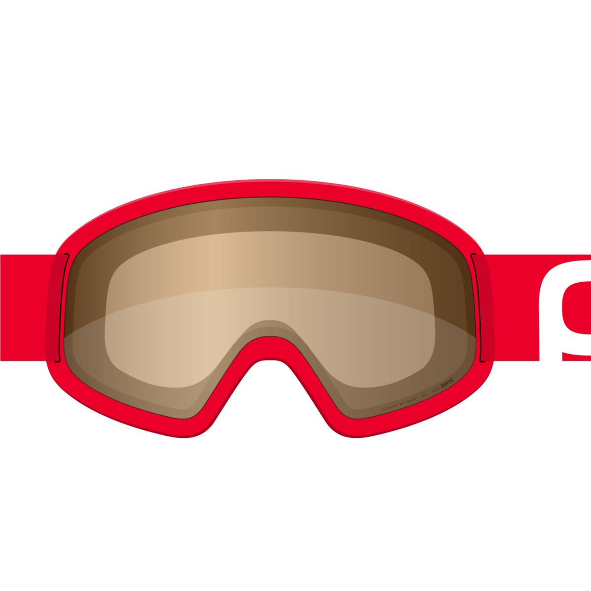 POC Ora Prismane Red/Clarity Trail/Cloudy Brown / One Size