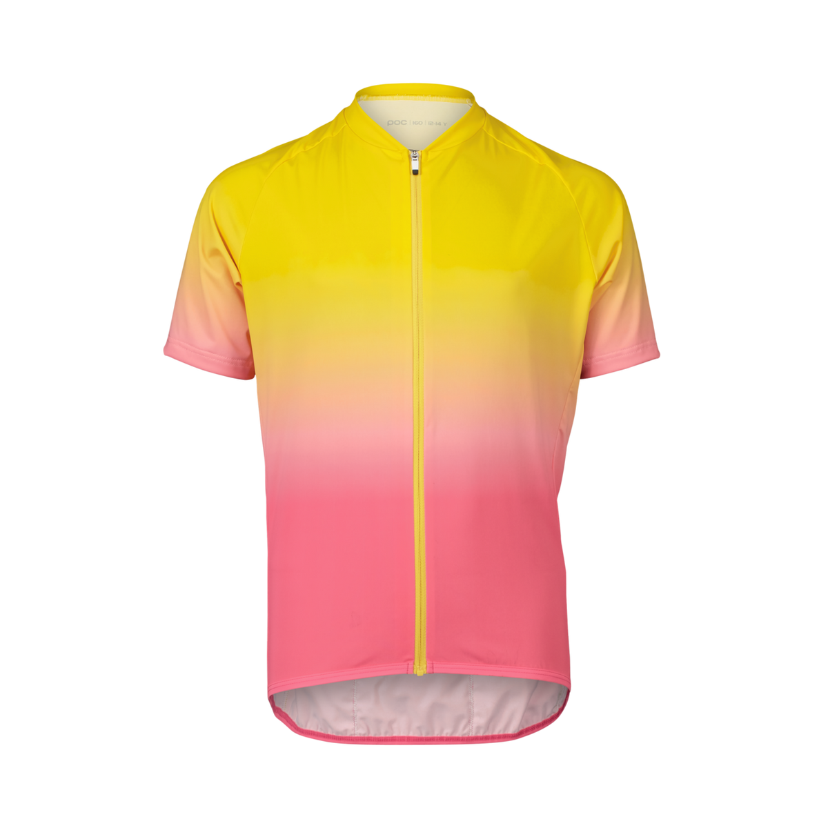 POC Youth XC Cycling Jersey Gradient Aventurine Yellow/Actnium Pink / 160/14Y