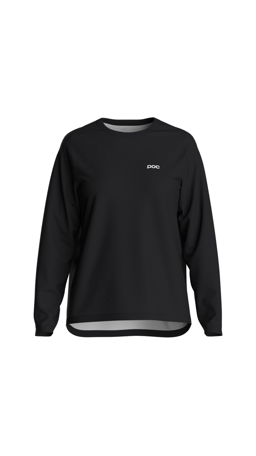 POC Women's Motion Air Long Sleeve MTB Jersey Uranium Black / XL