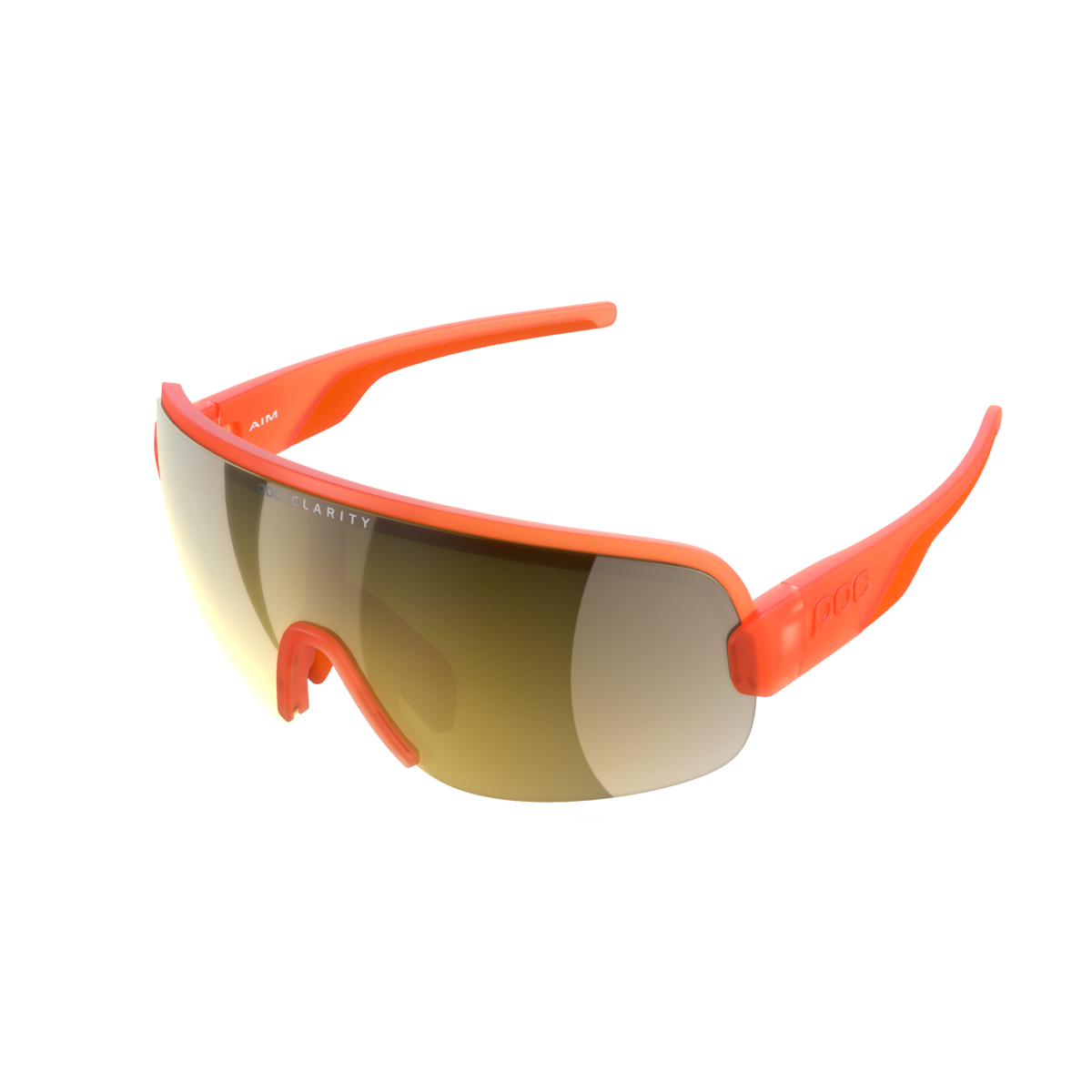 POC Aim Bike Sunglasses Fluorescent Orange Translucent / VGM