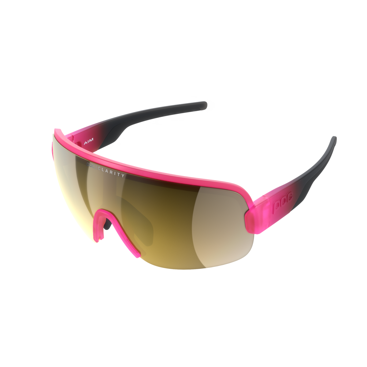 POC Aim Bike Sunglasses Fluorescent Pink/Uranium Black Translucent / VGM