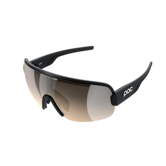 POC Aim Bike Sunglasses Uranium Black/Clarity Trail/Partly Sunny Silver / One Size