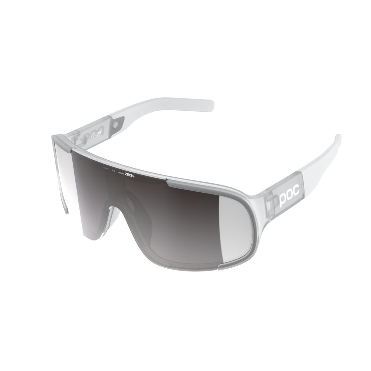 POC Aspire Wide Fit Bike Sunglasses Translucent/Clarity Road/Sunny Silver / One Size