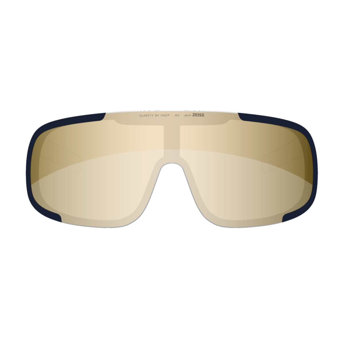 POC Aspire Wide Fit Bike Sunglasses Apatite Navy/Clarity Road/Partly Sunny Gold / One Size