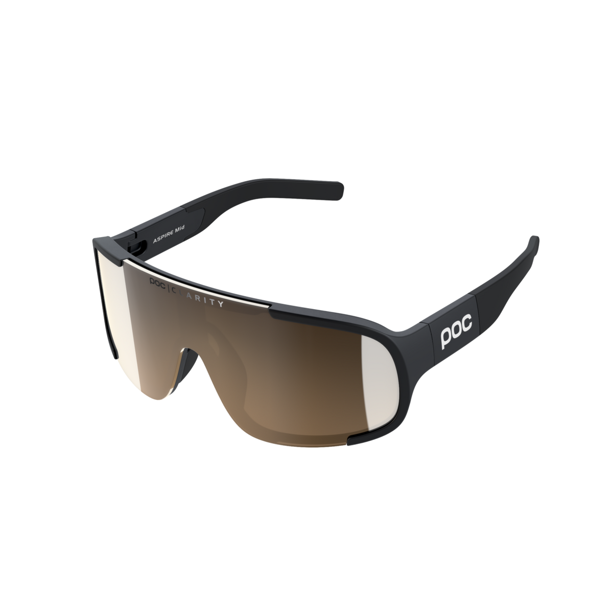 POC Aspire Mid Bike Sunglasses Uranium Black / VGM