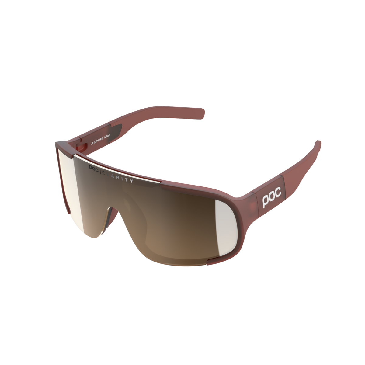 POC Aspire Mid Bike Sunglasses Himalayan Salt Translucent / BSM