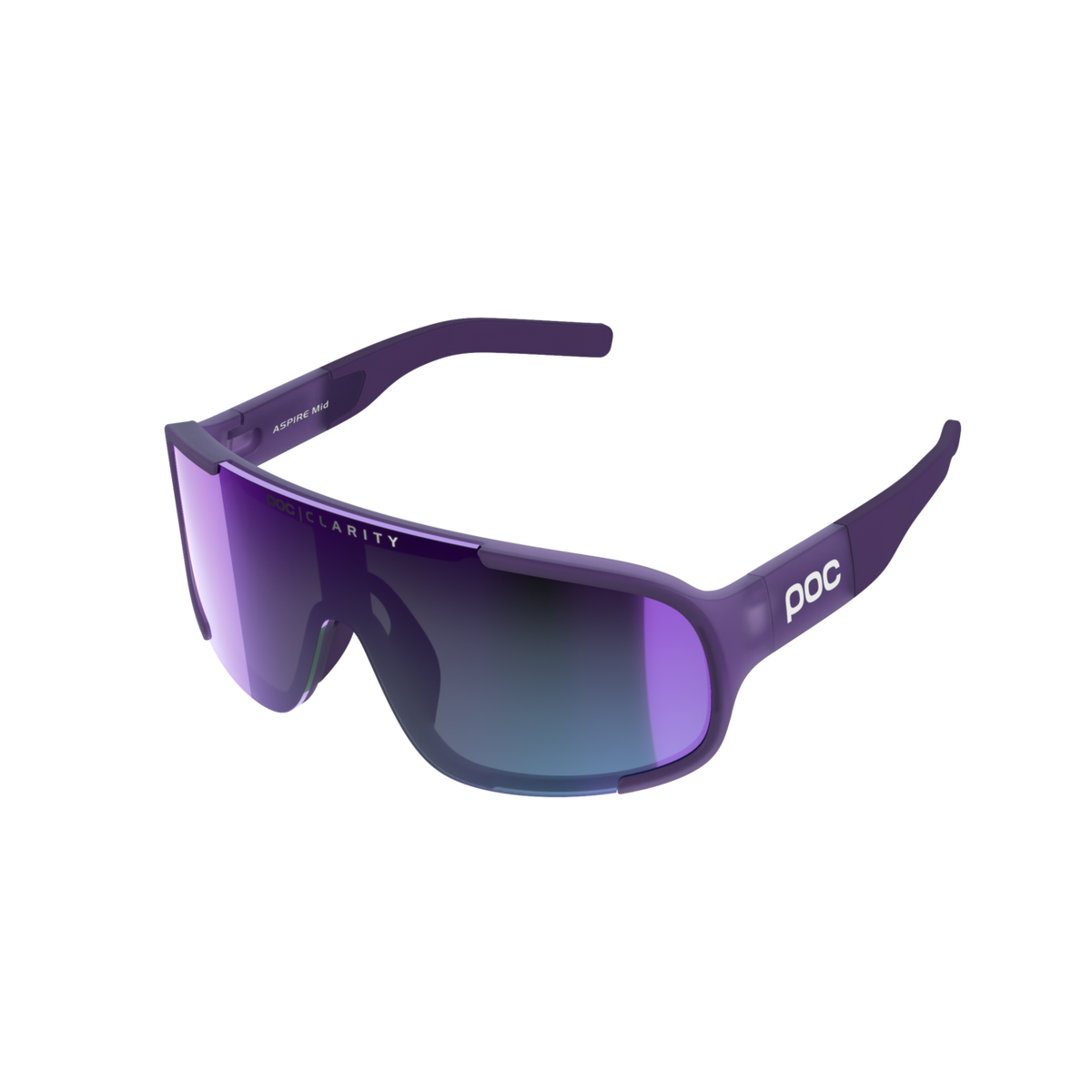 POC Aspire Mid Bike Sunglasses Sapphire Purple Translucent / CUV
