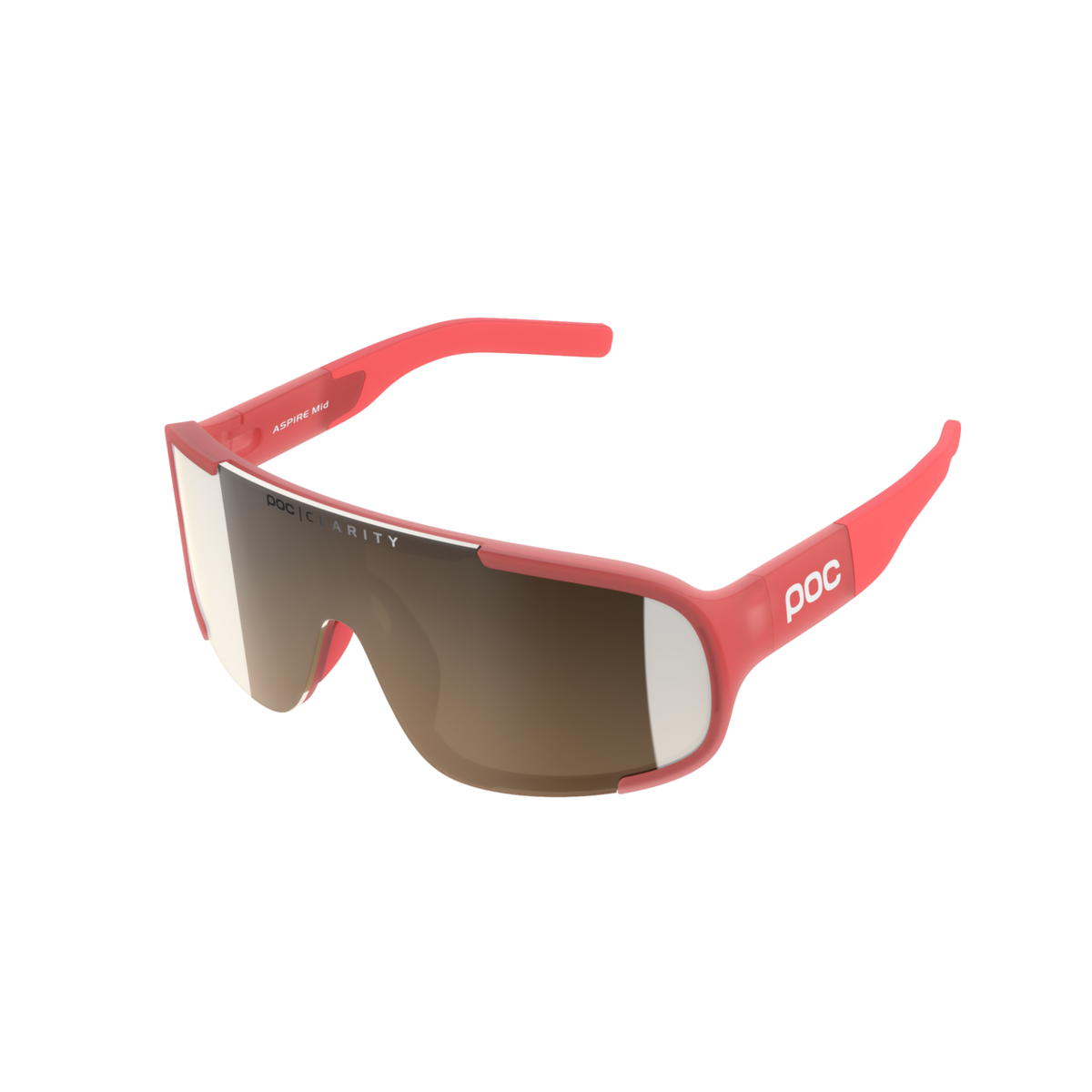 POC Aspire Mid Bike Sunglasses Ammolite Coral Translucent / BSM
