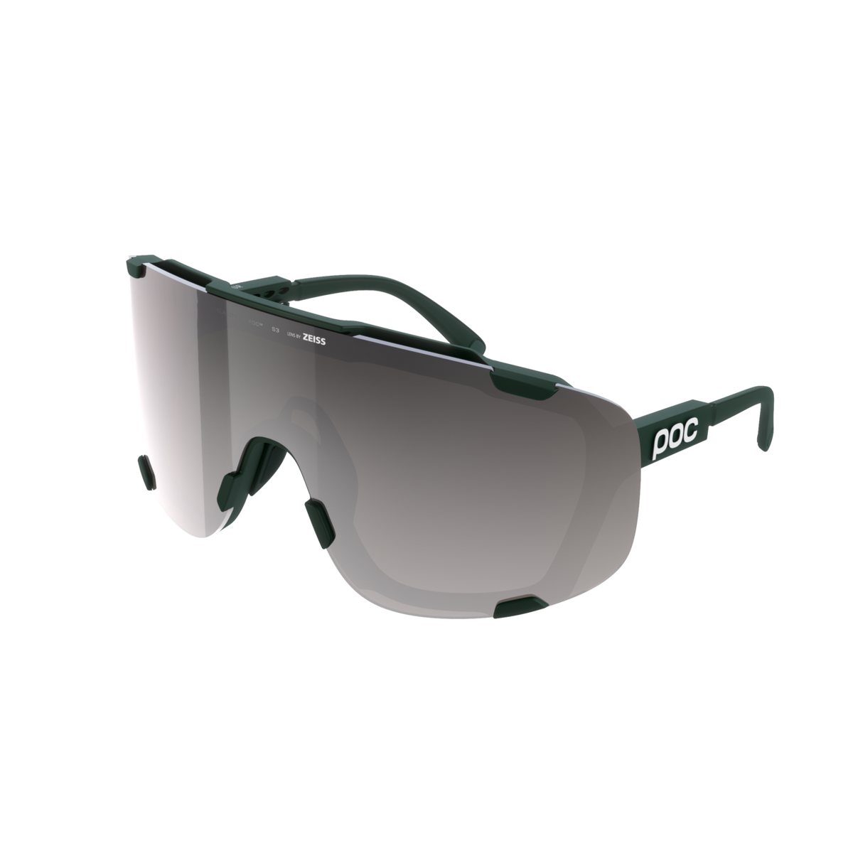 POC Devour Wide Fit Bike Sunglasses + Extra Lens Pargasite Green/Clarity Road/Sunny Silver / One Size