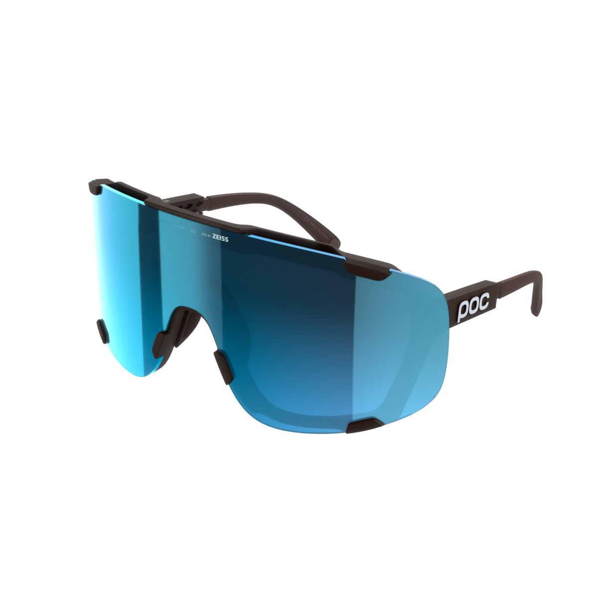 POC Devour Wide Fit Bike Sunglasses + Extra Lens Bronzite Brown/Clarity Universal/Sunny Turquoise / One Size