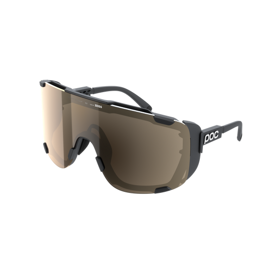 POC Devour Ultra Bike Sunglasses + Extra Lens Uranium Black/Clarity Trail/Partly Sunny Silver / One Size