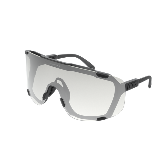 POC Devour Photochromic Bike Sunglasses Translucent Black/Clarity Photochromic/Changeable Grey / One Size