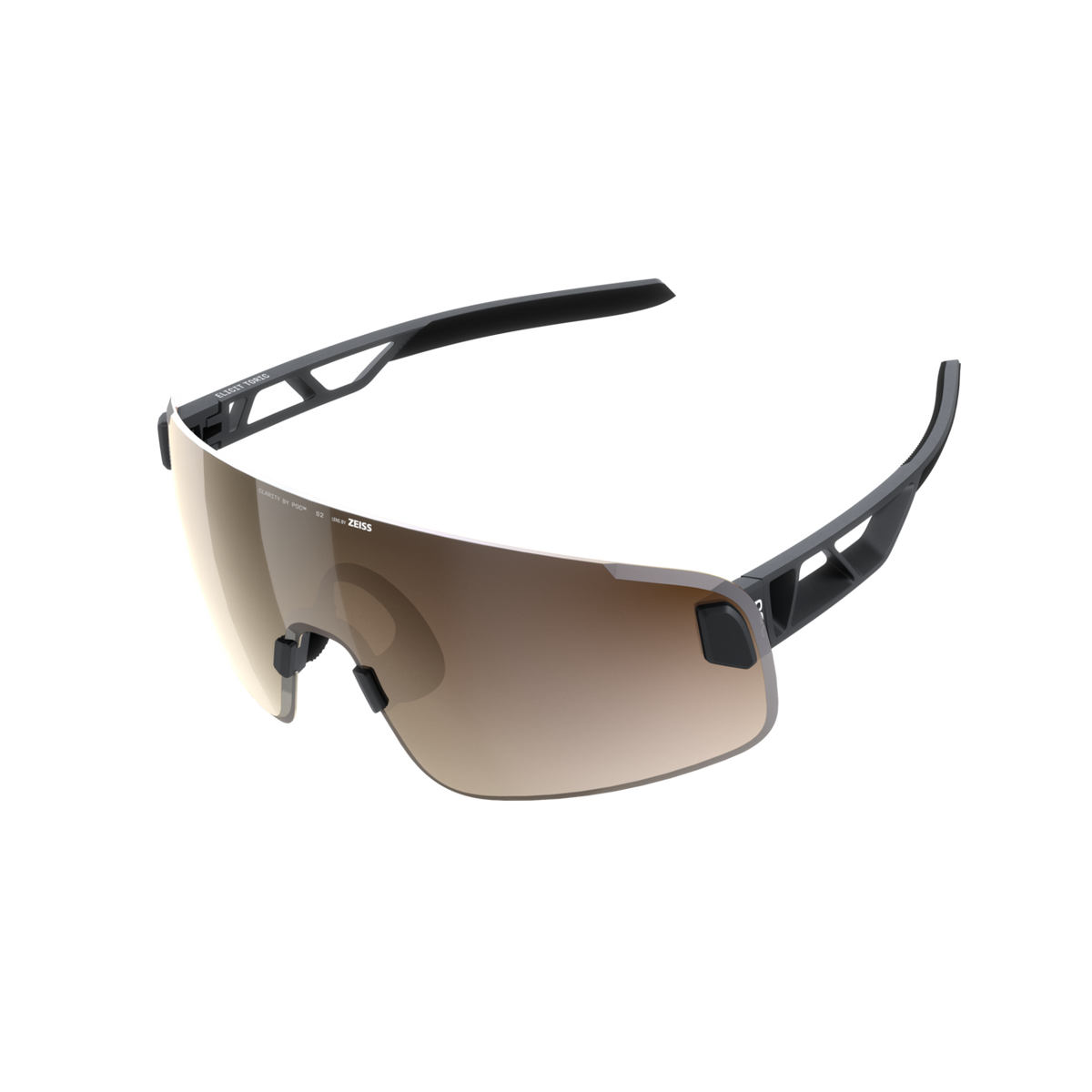 POC Elicit Toric Bike Sunglasses + Extra Lens Uranium Black/Clarity Trail/Partly Sunny Silver / One Size