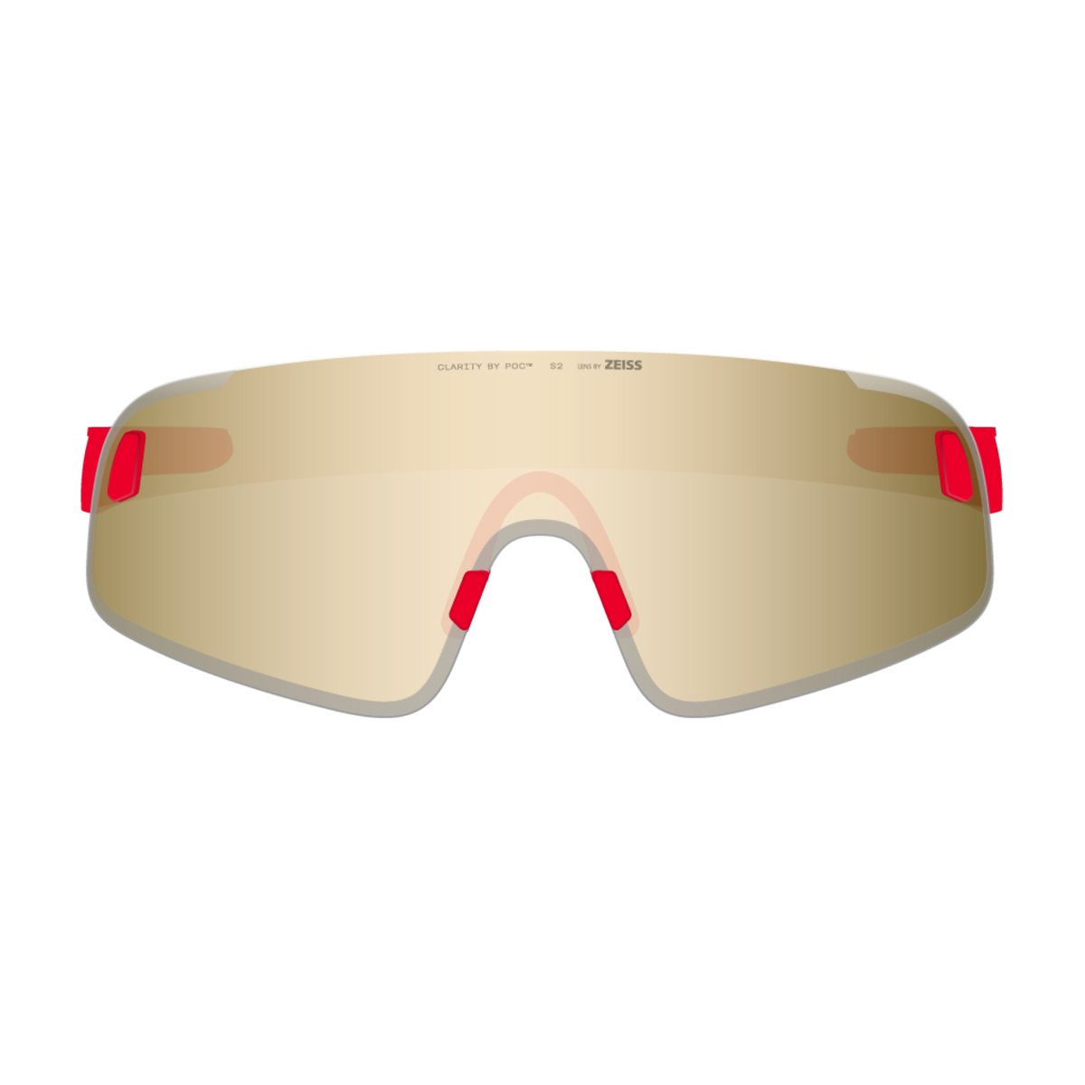 POC Elicit Toric Bike Sunglasses + Extra Lens Prismane Red/Clarity Road/Partly Sunny Gold / One Size