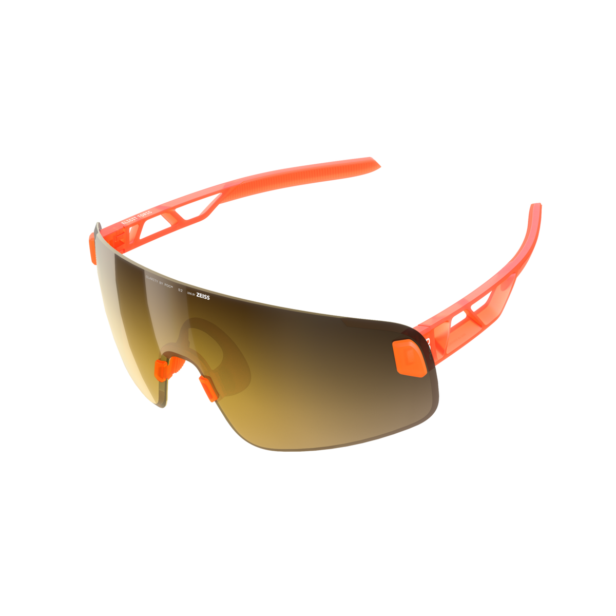 POC Elicit Toric Bike Sunglasses Fluo. Orange Translucent/Clarity Road/Partly Sunny Gold / One Size