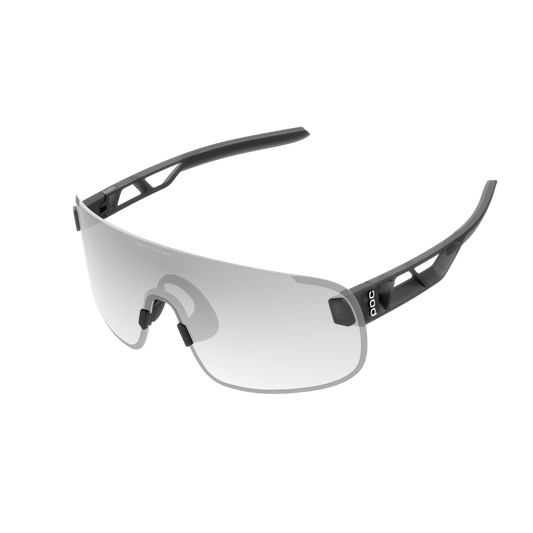 POC Elicit Photochromic Bike Sunglasses Translucent Black/Clarity Photochromic/Changeable Grey / One Size
