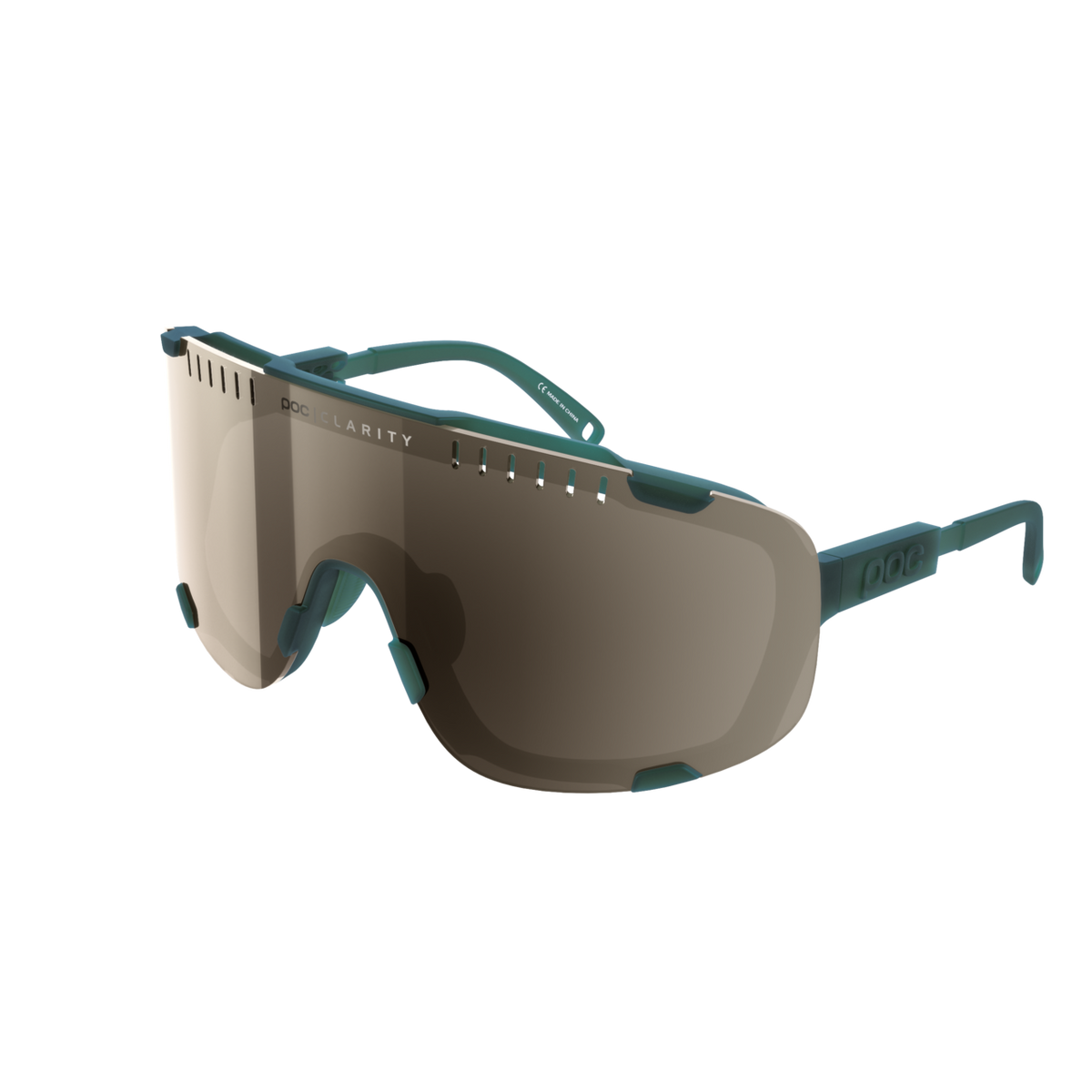 POC Devour Wide Fit Bike Sunglasses Moldanite Green / BSM