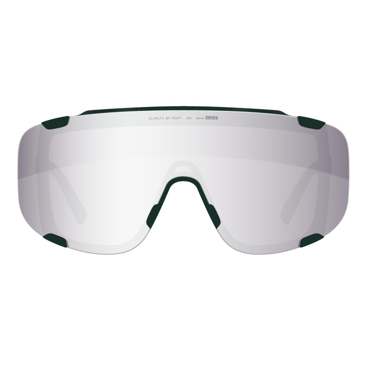 POC Devour Wide Fit Bike Sunglasses Pargasite Green/Clarity Road/Sunny Silver / One Size