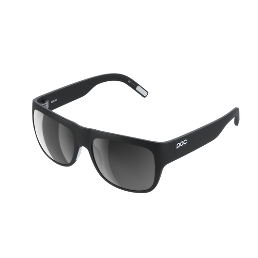 POC Want Bike Sunglasses Uranium Black/Hydrogen White/Clarity Universal/Sunny Grey / One Size