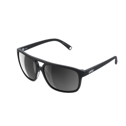 POC Will Bike Sunglasses Uranium Black/Hydrogen White/Clarity Universal/Sunny Grey / One Size