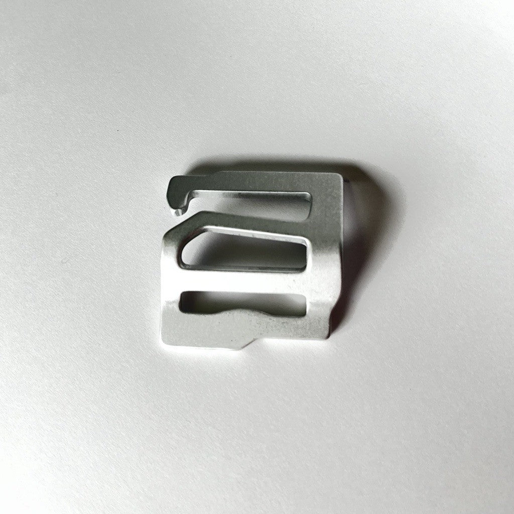 ORTLIEB Metal buckle left, curved, 25mm