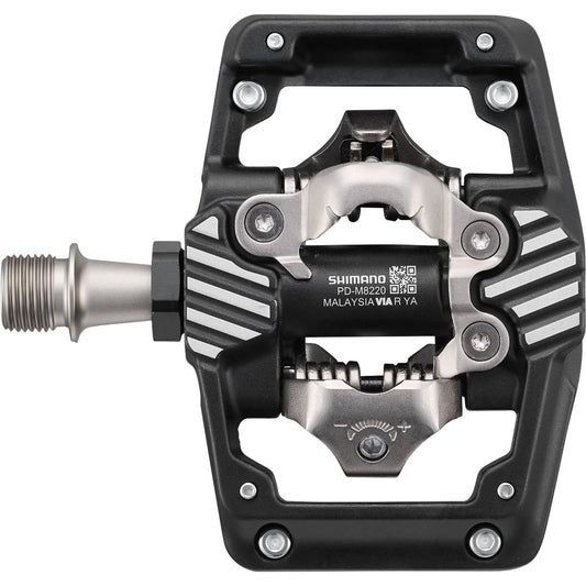 Shimano PD-M8220 Deore XT SPD trail wide platform pedals, with CL-MT001