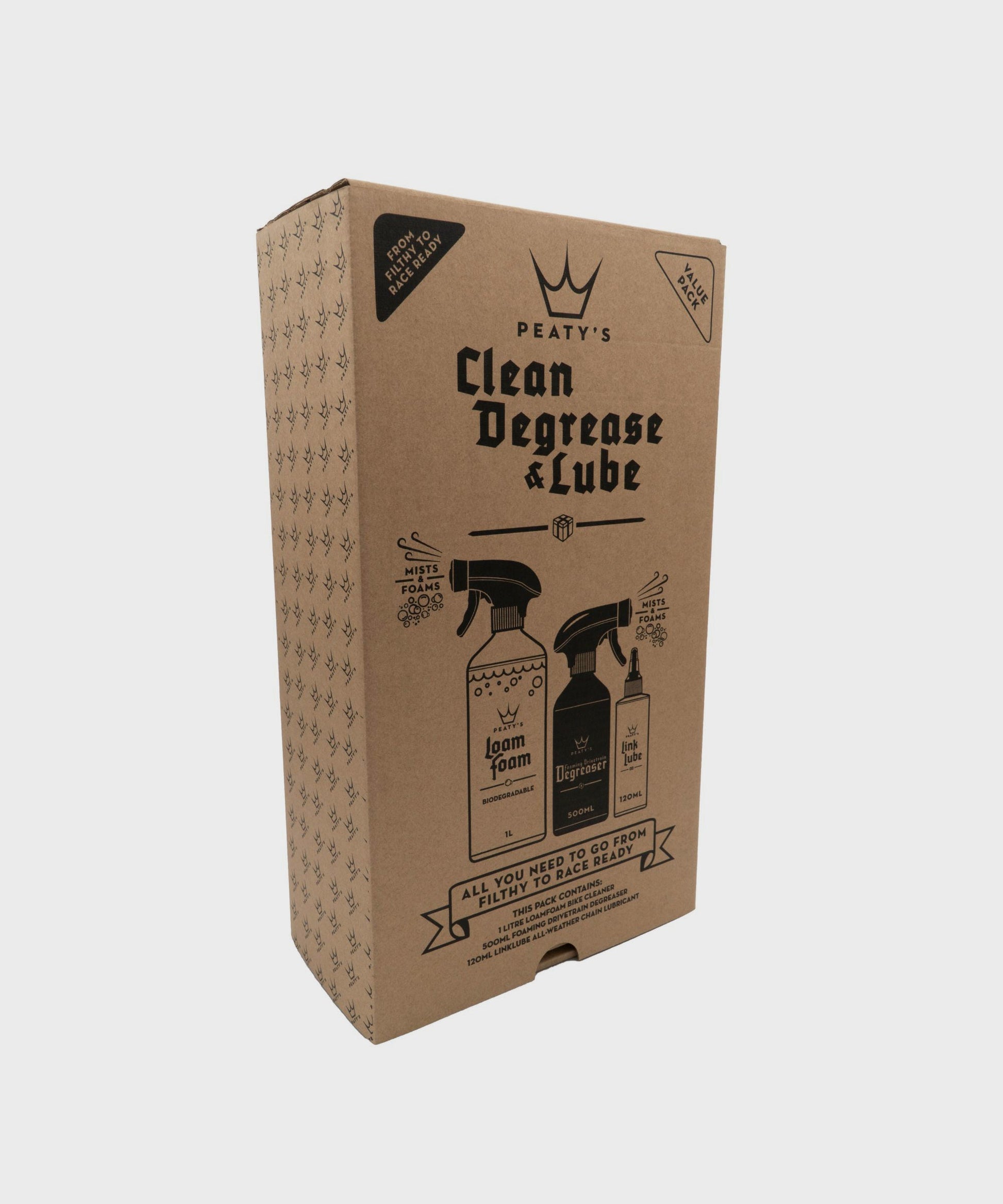 Peaty's Wash Degrease Lubricate Bicycle Cleaning Kit