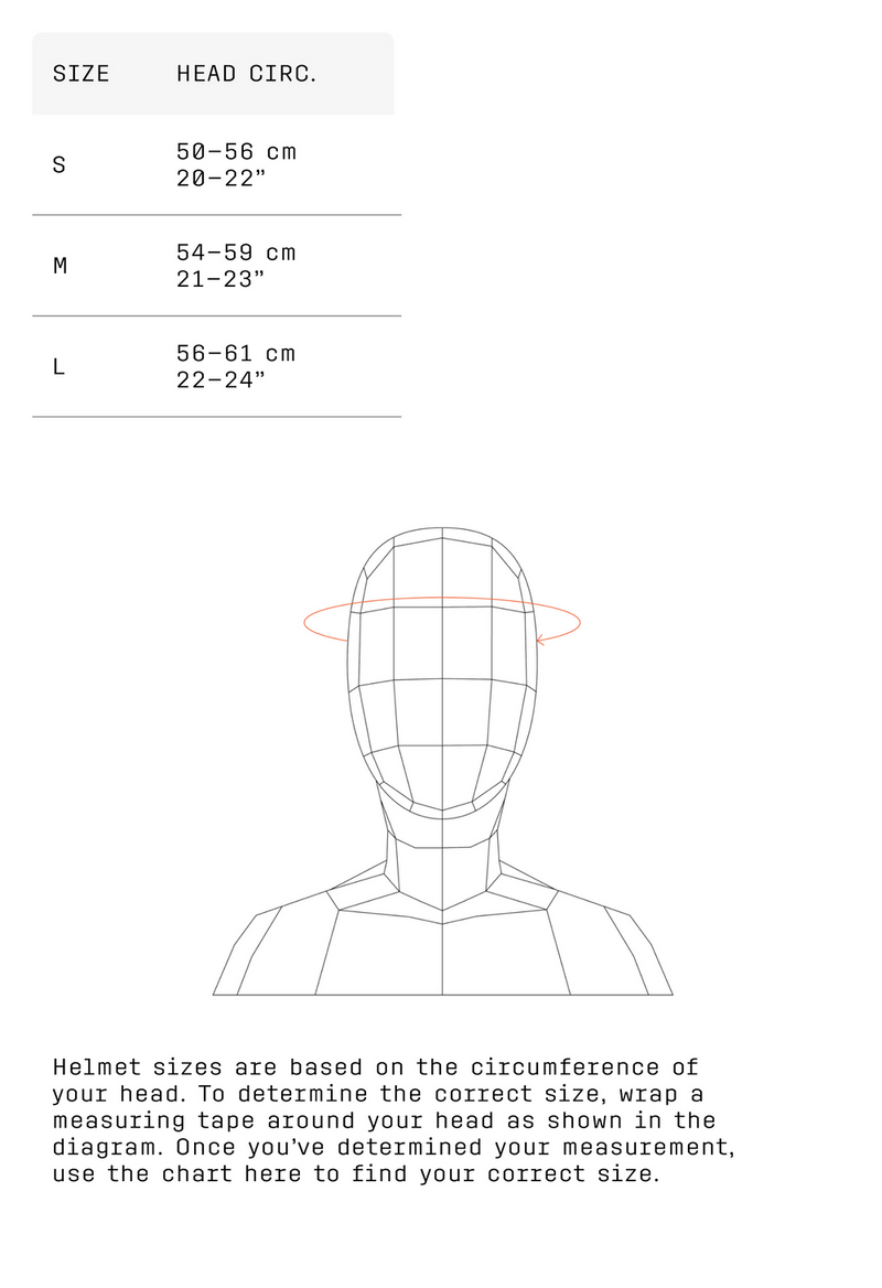 POC official size guide