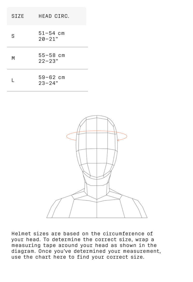 POC official size guide