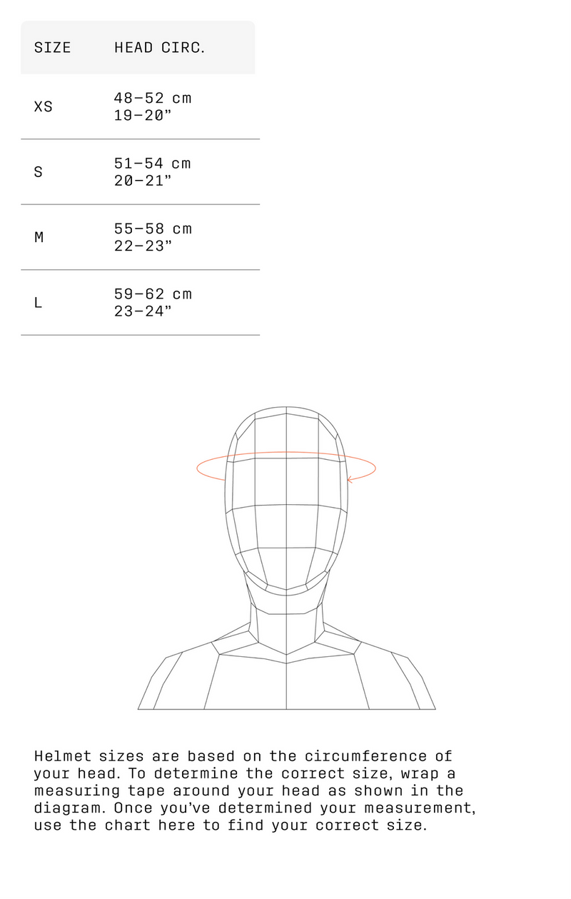 POC official size guide