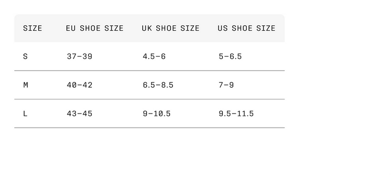 POC official size guide
