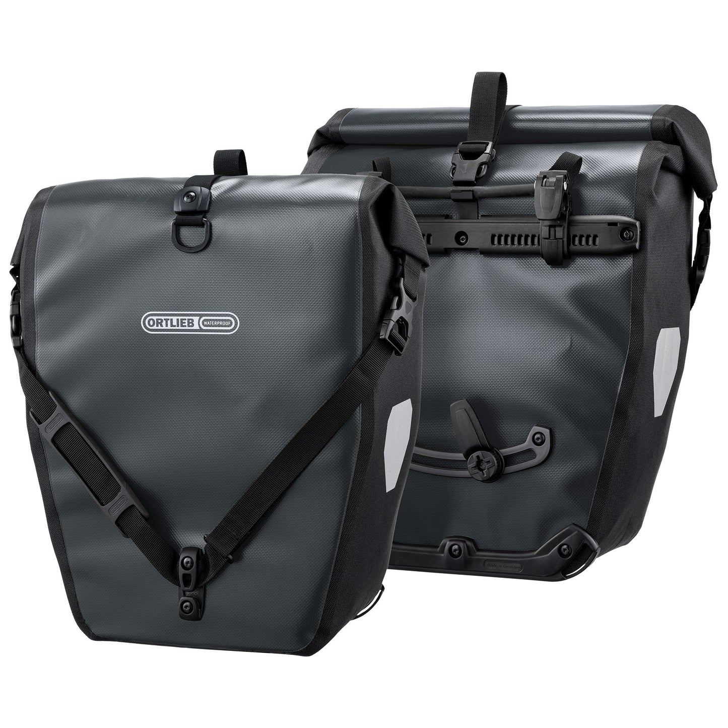 Ortlieb Back Roller Classic Ql2.1 Waterproof Panniers 40 Litres 40 Litre (Pair) - Asphalt/Black