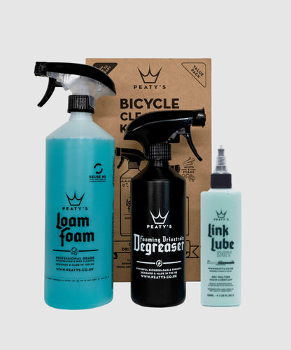 Peaty's Wash Degrease Lubricate Bicycle Cleaning Kit (Dry)