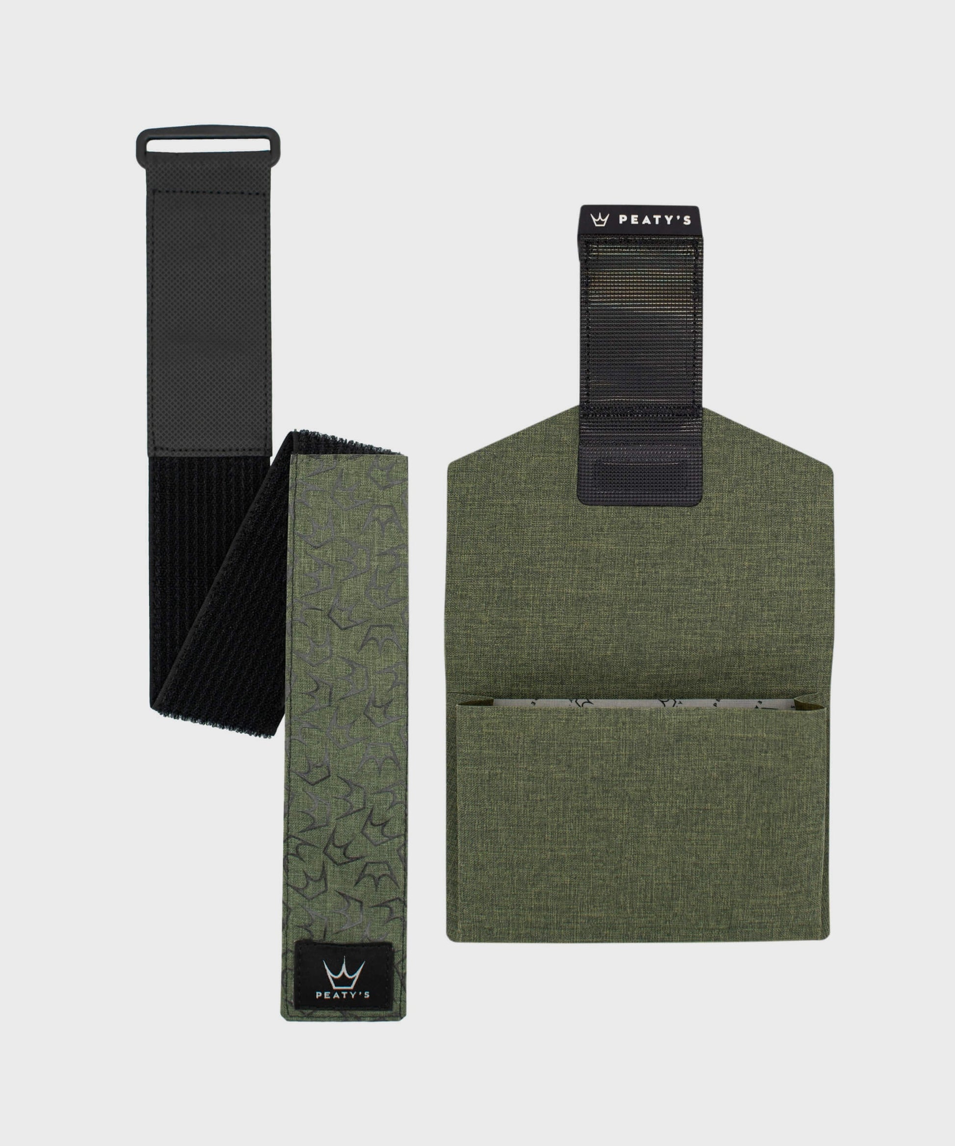 Peaty's HoldFast Trail Tool Wrap Moss Green -