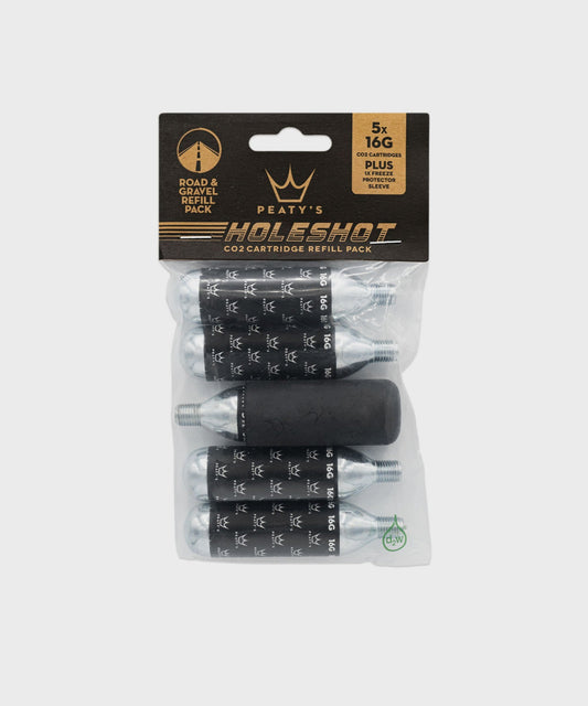 Peaty's Holeshot CO2 Cartridge Refill Pack - Road & Gravel (16g) -