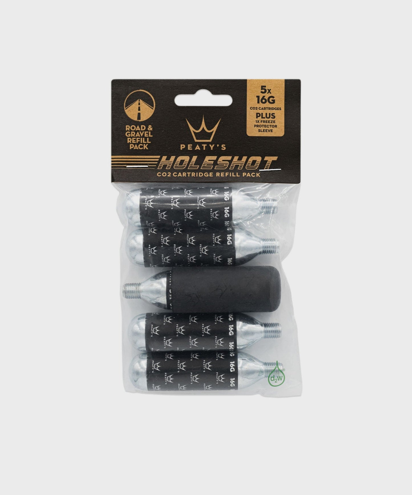 Peaty's Holeshot CO2 Cartridge Refill Pack - Road & Gravel (16g) -