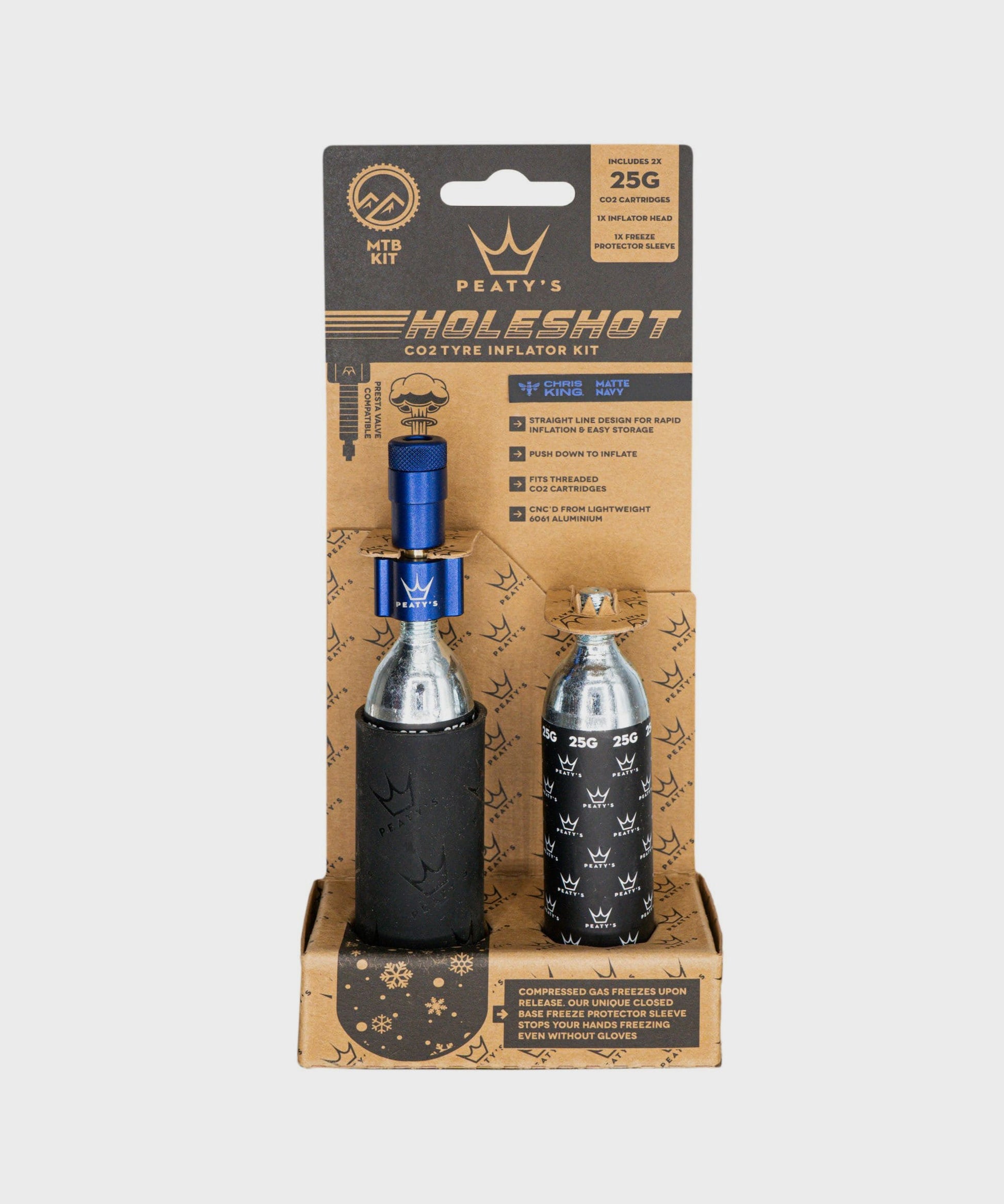 Peaty's Holeshot CO2 Tyre Inflator - MTB (25g)