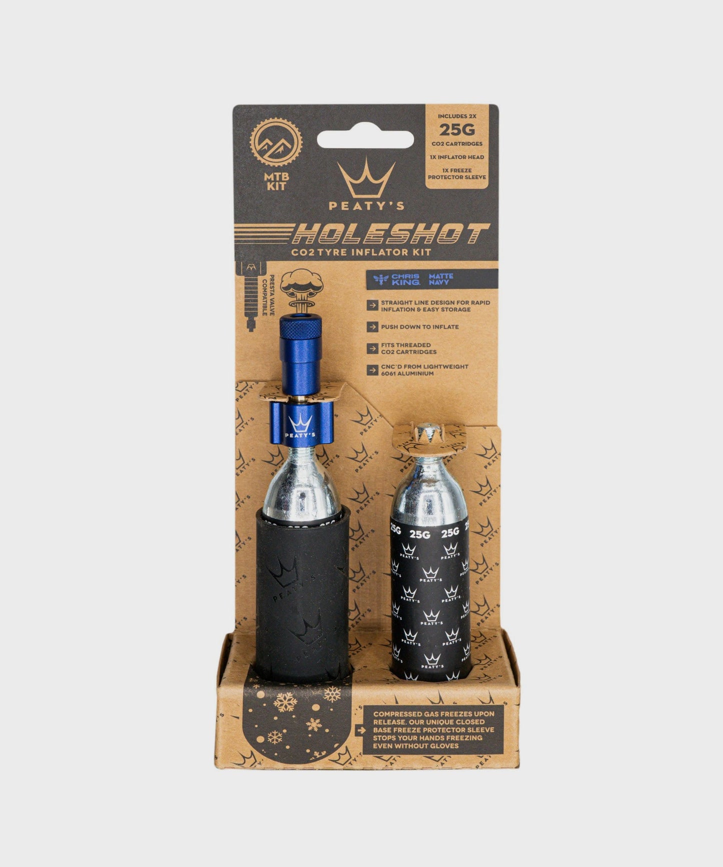 Peaty's Holeshot CO2 Tyre Inflator - MTB (25g)