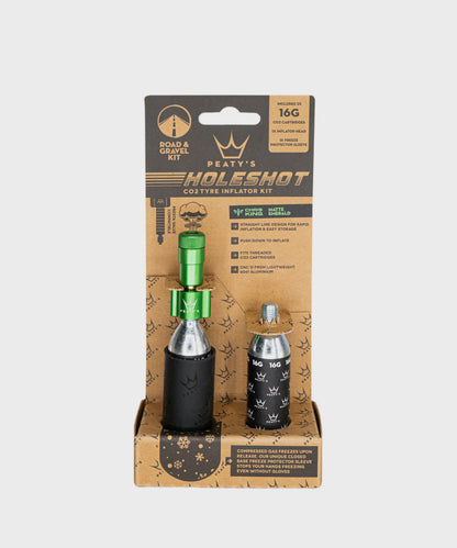 Peaty's Holeshot CO2 Tyre Inflator - Road and Gravel (16g)