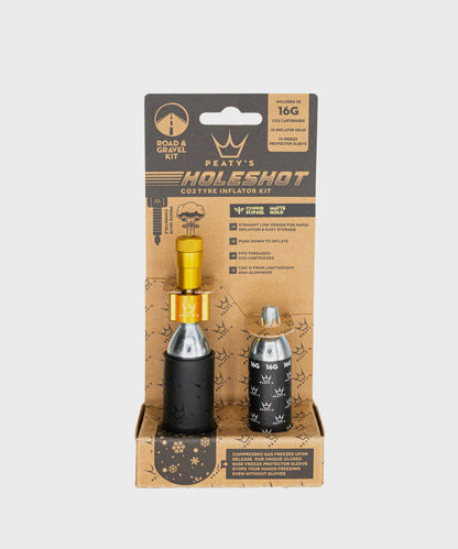 Peaty's Holeshot CO2 Tyre Inflator - Road and Gravel (16g)