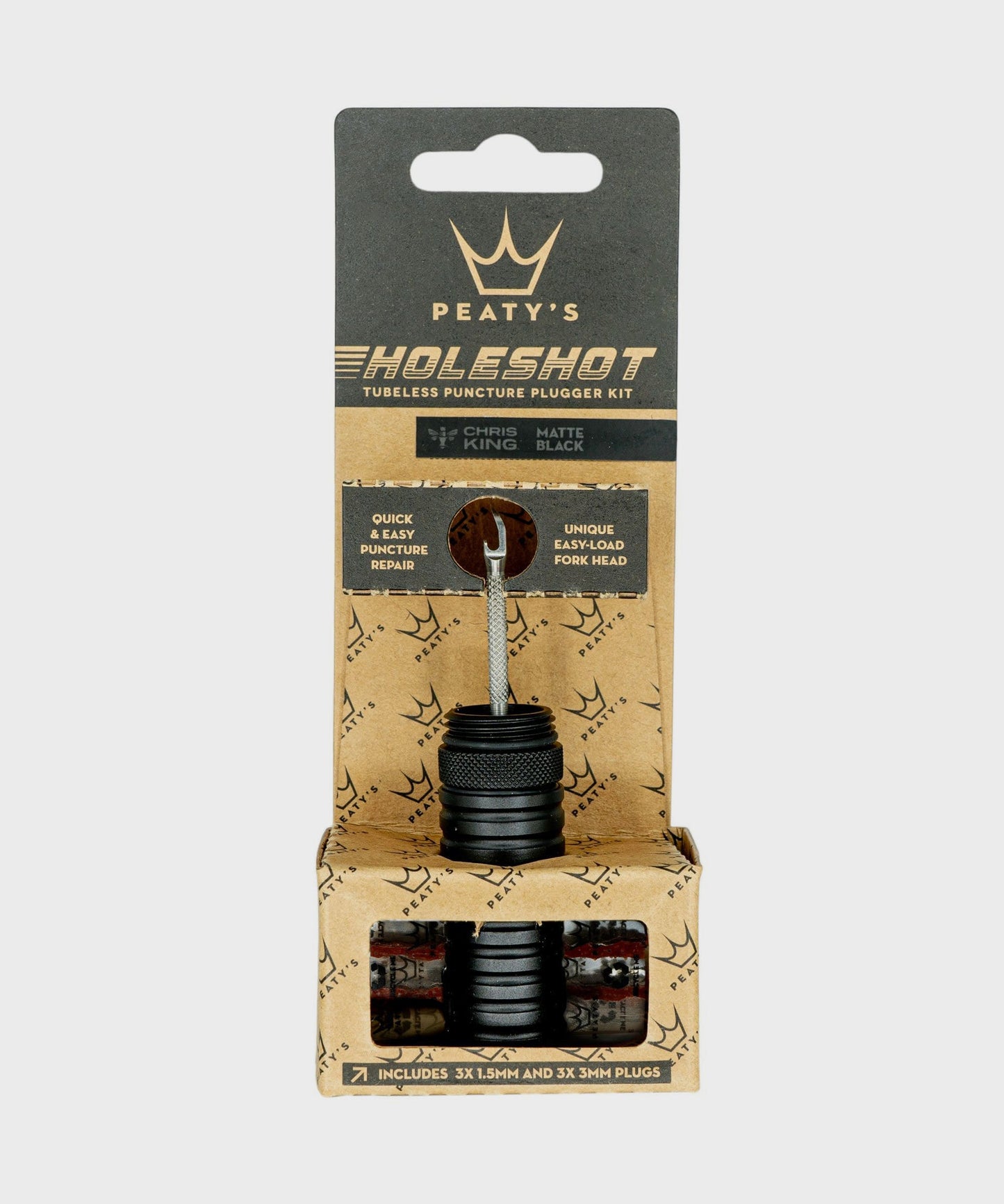 Peaty's Holeshot Tubeless Puncture Plugger Kit Black -