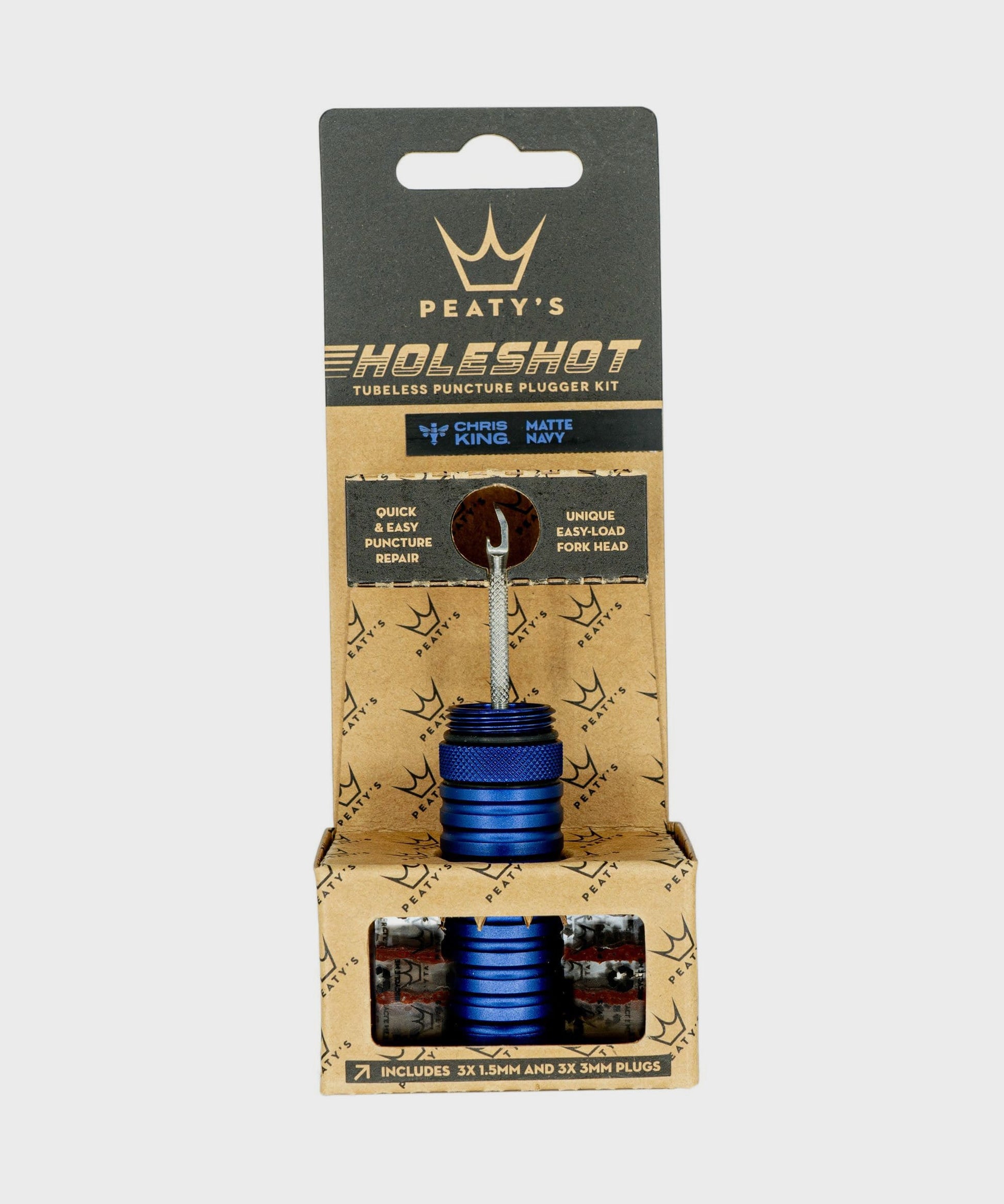 Peaty's Holeshot Tubeless Puncture Plugger Kit Navy -