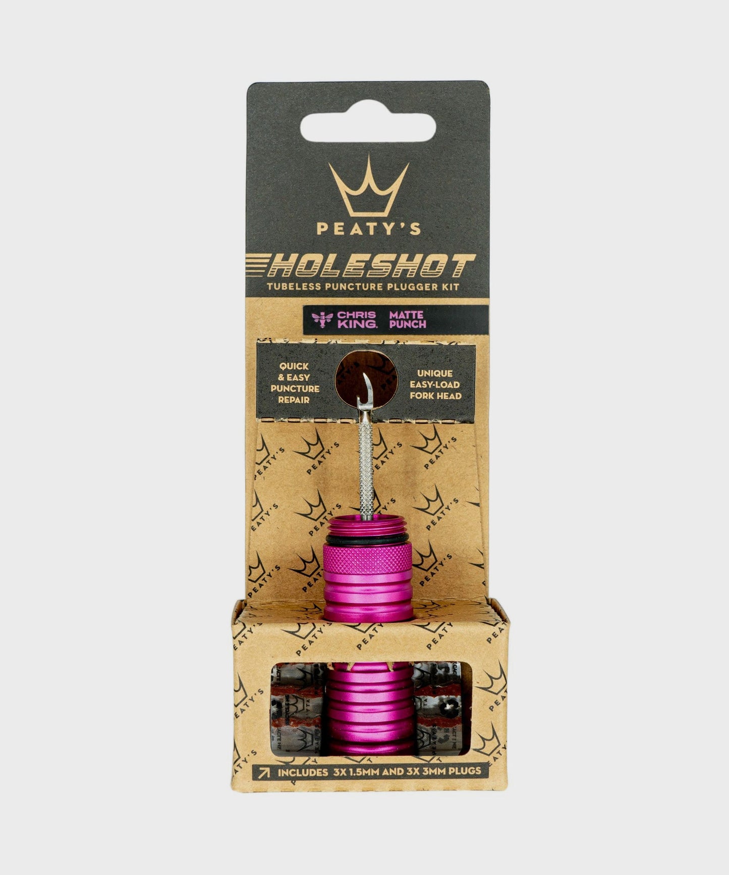 Peaty's Holeshot Tubeless Puncture Plugger Kit Punch -