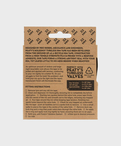 Peaty's Holeshot Tubeless Rim Tape