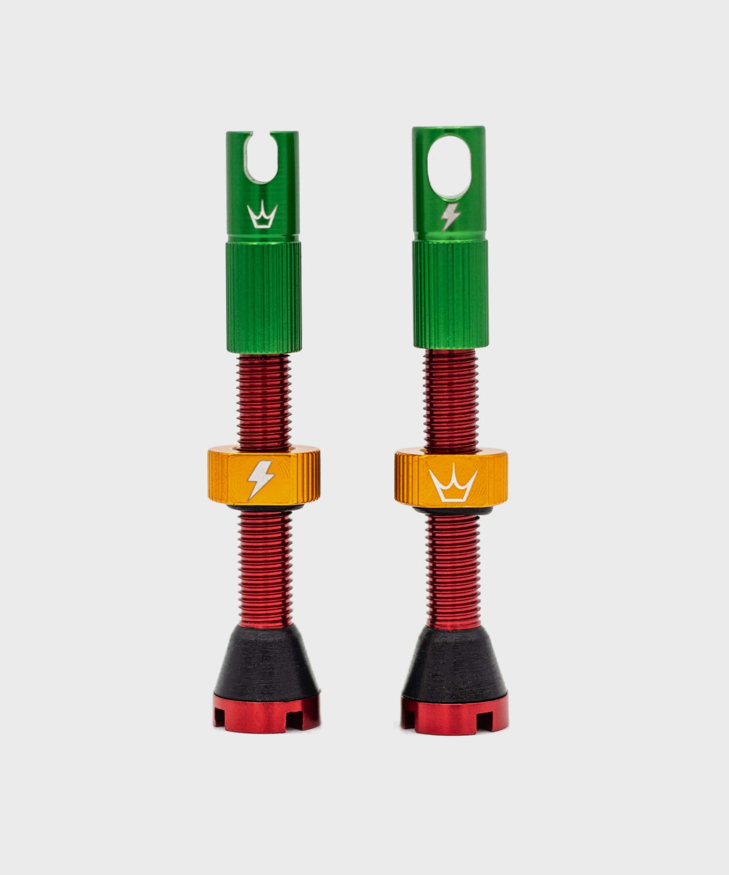 Peaty's x 50to01 Tubeless MK2 Rasta Valves